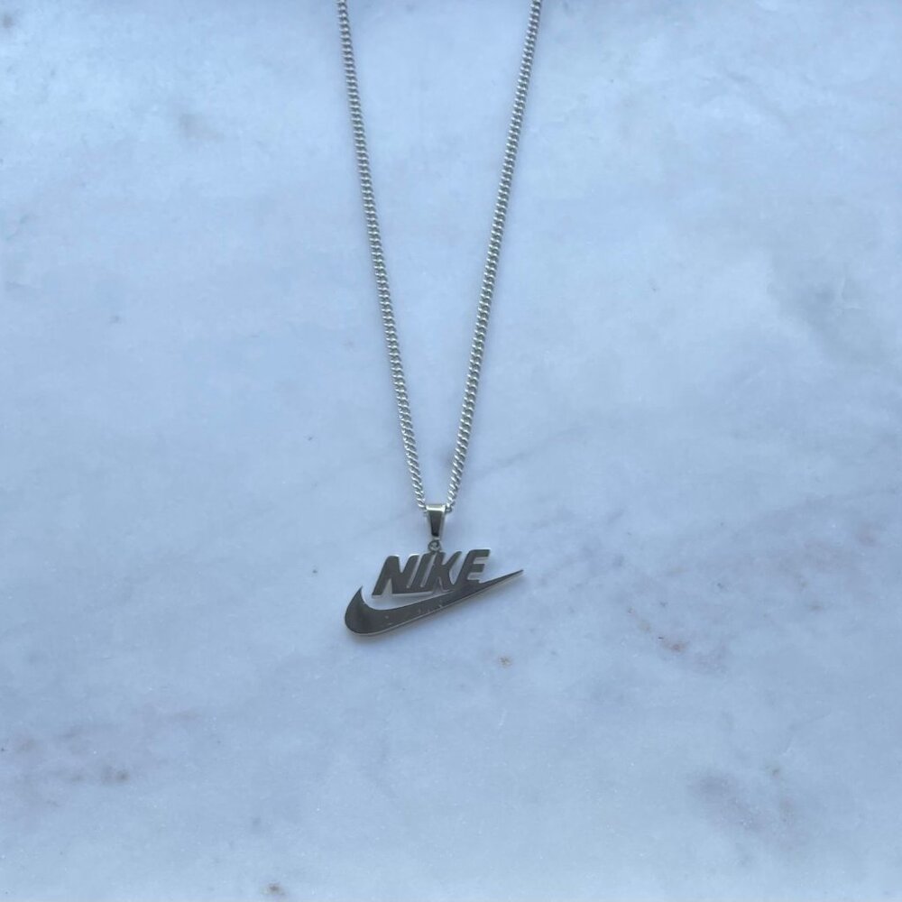 Nike Necklace - 20" Thin Chain - Stainless Steel - Tarnish Free - Easter Gift
